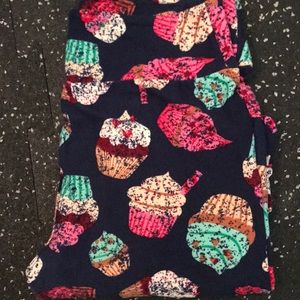 LuLaRoe Cupcake Print Leggings - Multicolor